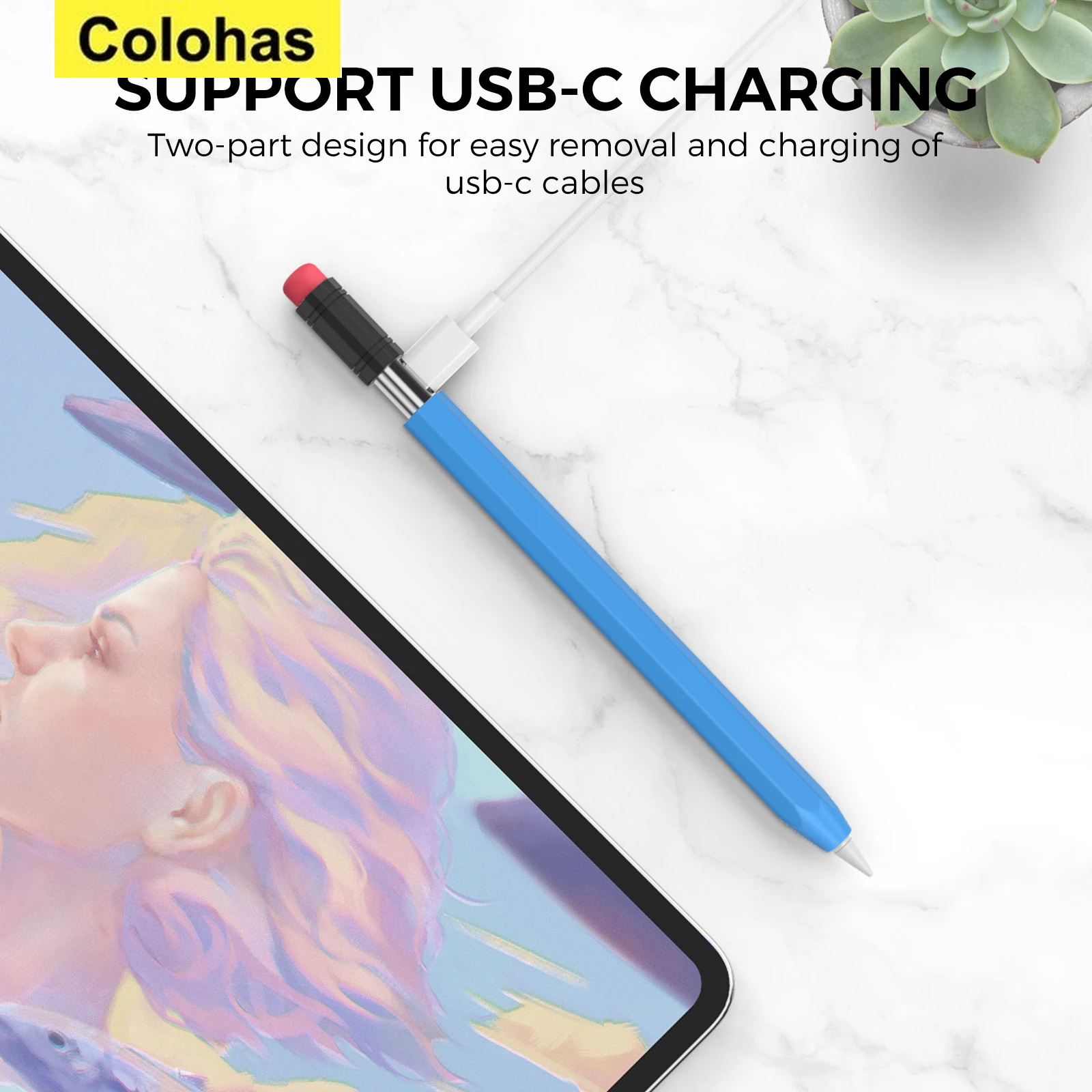 Silicone Protective Cover for Apple Pencil 3 USB C for IPad Air Ipad Pro12.9 Pencils Case USB C Type-C Pencil Anti-fall