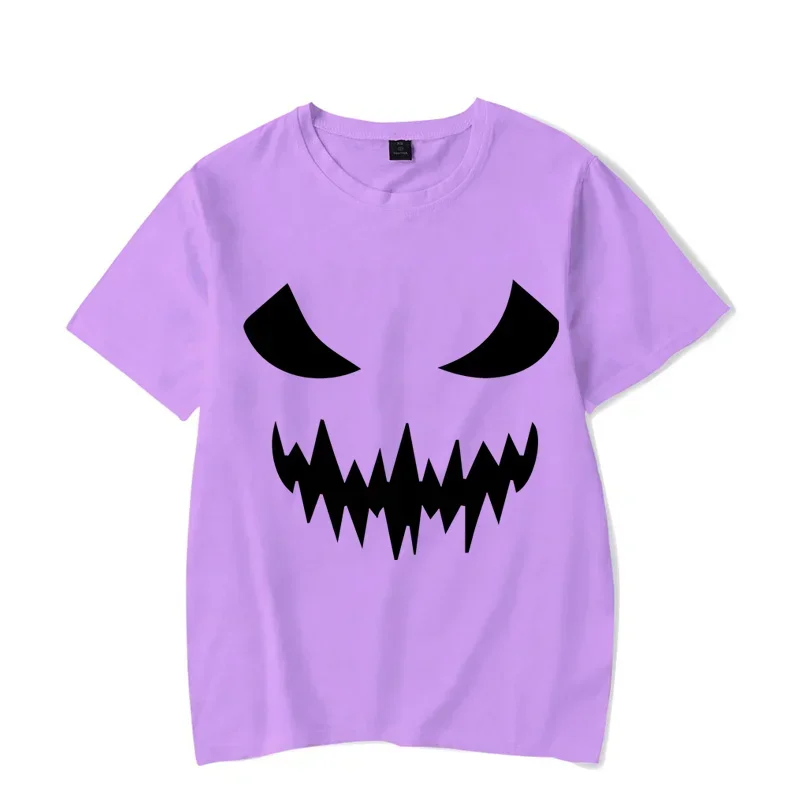 Luminous Halloween Men T-shirt Fashion Harajuku Tshirt Halloween Horror Movies Skull Face Tshirt Fall Casual Oversized Tee Shirt