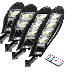 Güneş Enerjili Sokak Lambası Açık 108COB LED Solar Lamba 3 Aydınlatma Modu ile Hareket Sensörü Güvenlik Bahçe Veranda Yolu Yard için 1 ~ 8 Packs