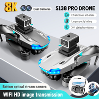 S138 GPS Drone 8K Professional Dual Camera 5G Wifi Obstacle Avoidance Folding Quadcopter Aerial Photography RC Dron with Camera