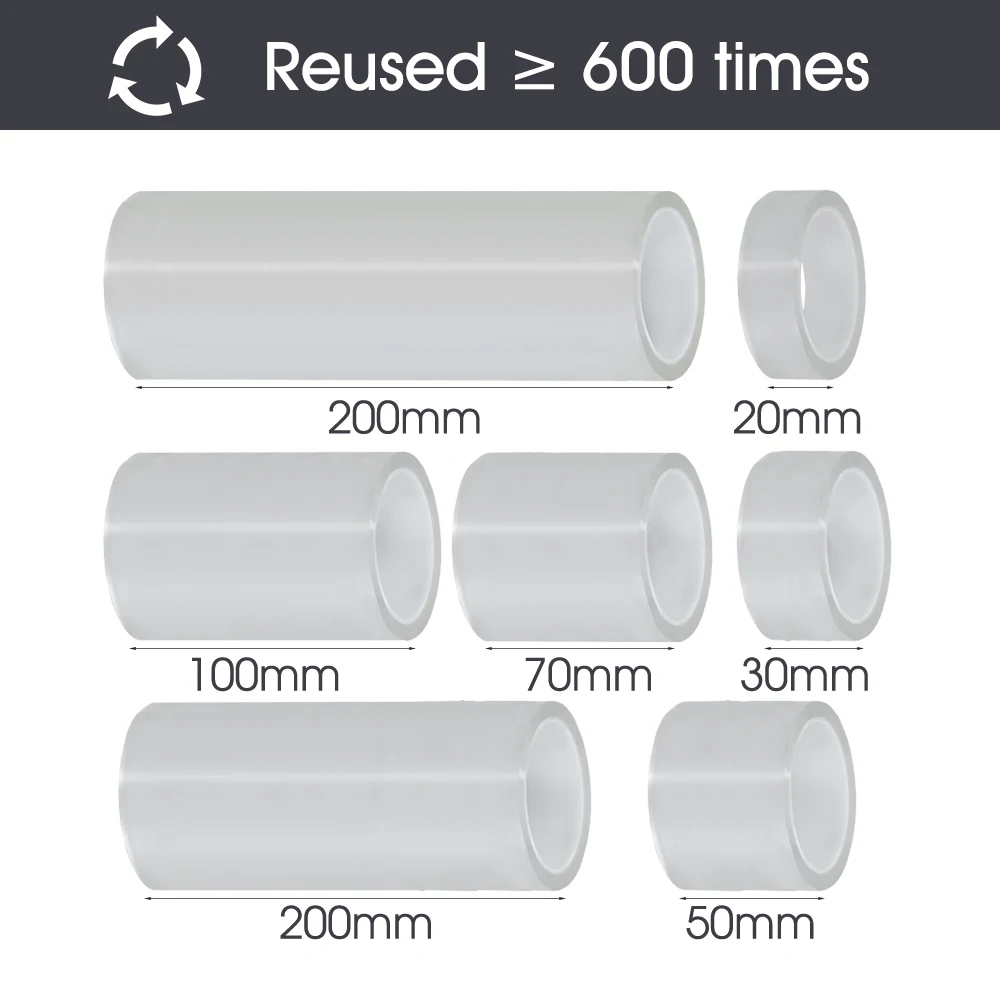 20-200MM Larghezza Singolo Lato Nano Nastro Autoadesivo Resistente Strisce Adesive Trasparenti Forte Appiccicoso Multiuso Riutilizzabile