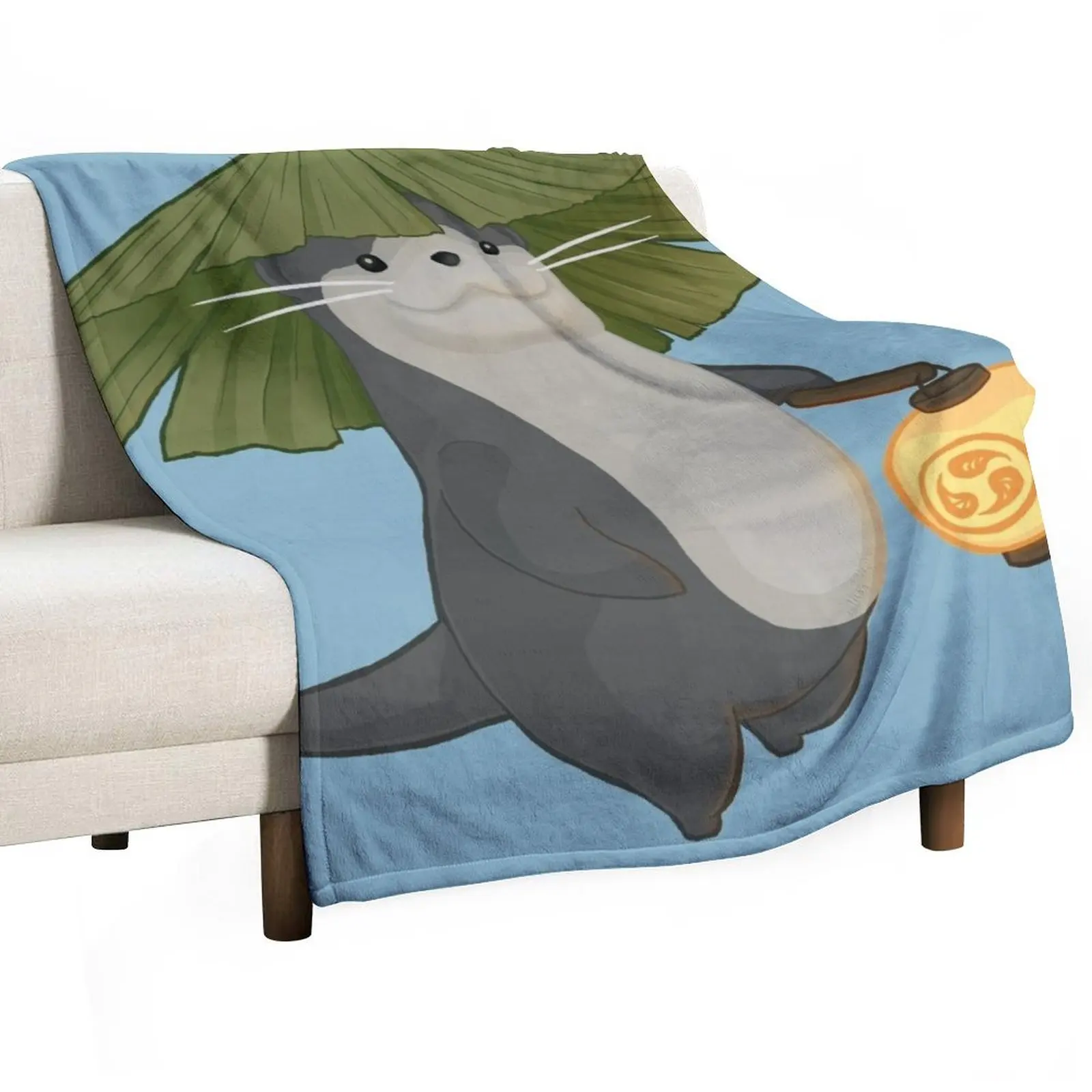 Odder Otter Throw Blanket Bed Furry Blankets