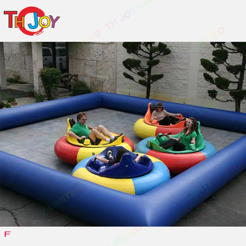 Airtight PVC Outdoor Grass Inflatable bubble ball Track Sports Arena Inflatable Bumper Car Track Race Car Tracks for Kids