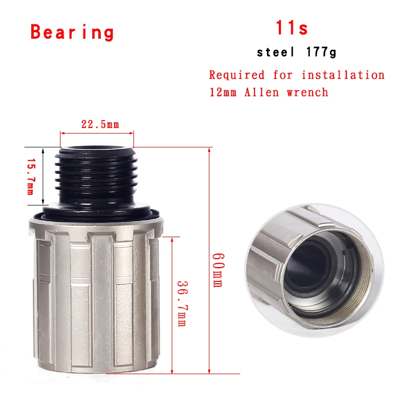 NOVATEC MTB Freehub Achternaaf Lichaam 8/9/10/11 speed Kit Kogellager Titanium Vrijloop body Weg Mountainbike Onderdelen