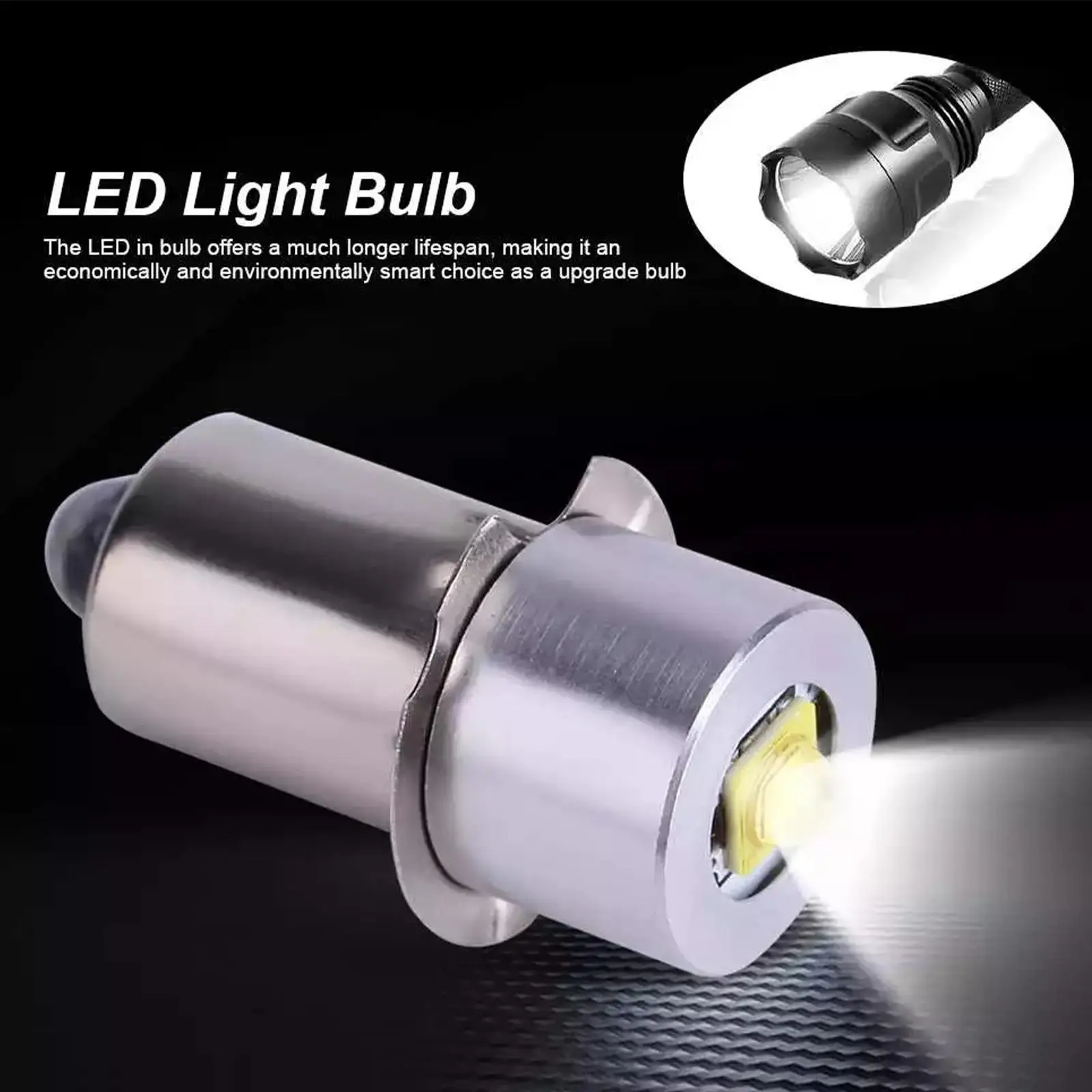 Bombillas de repuesto de luz LED, Base de 5W, P13.5S, E10, BA9S, linterna Maglite, DC 6-24V, Bombilla Mag Lite de repuesto