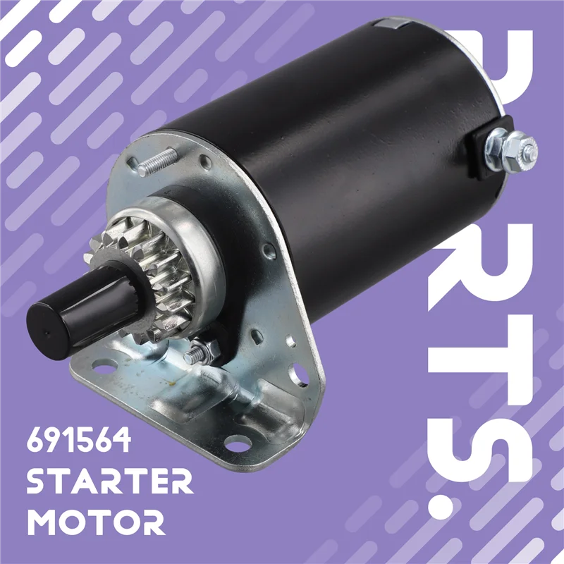 Motor de arranque de engranaje de acero A43T 691564 para John Deere Toro Cub Cadet Briggs 16 18 HP M143512 693469 808106 844717 0C2881 72881