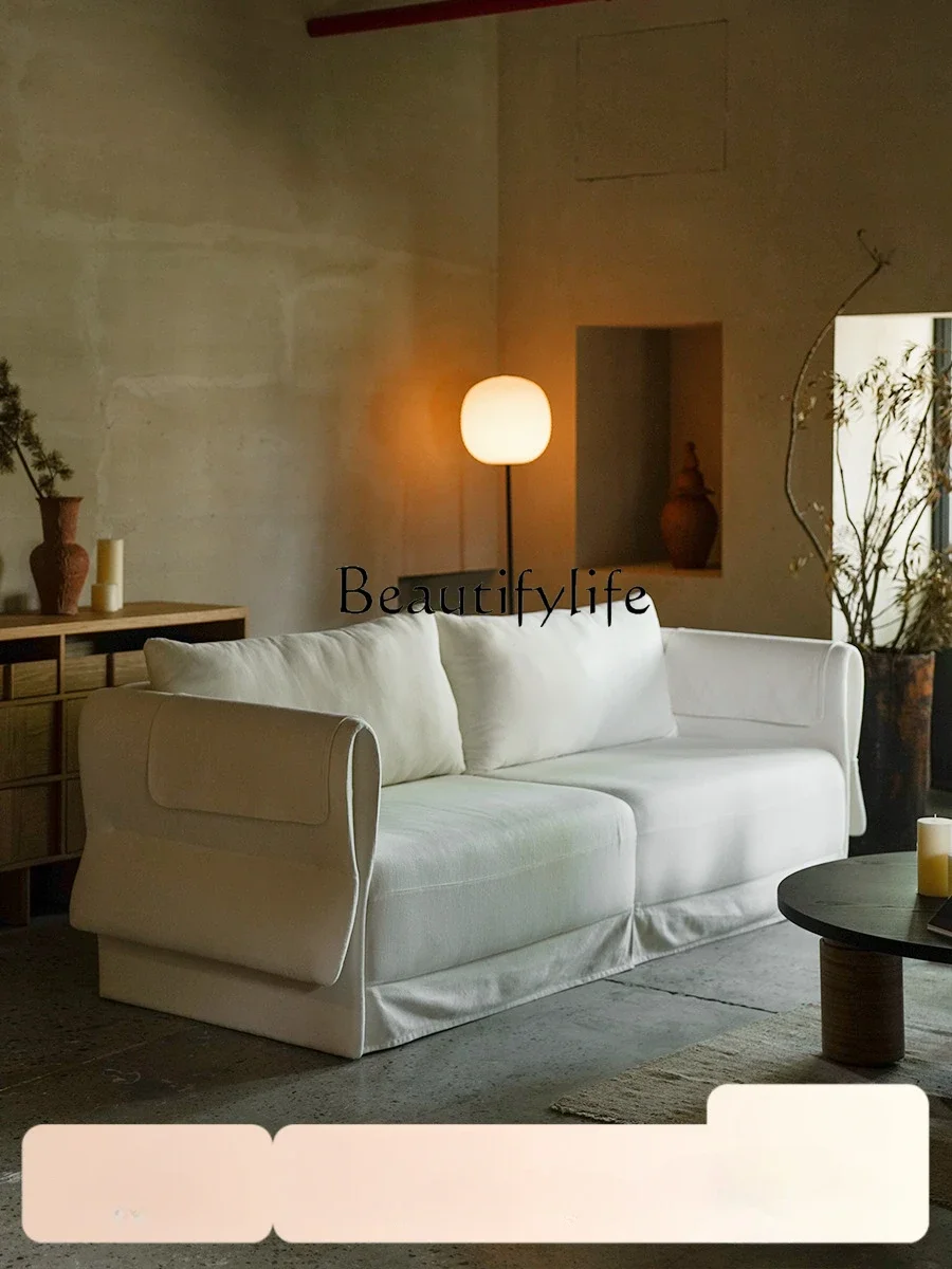 S Sofa Fabric Living Room Retro Affordable Luxury High-End Combination Multi-Purpose Small Apartment