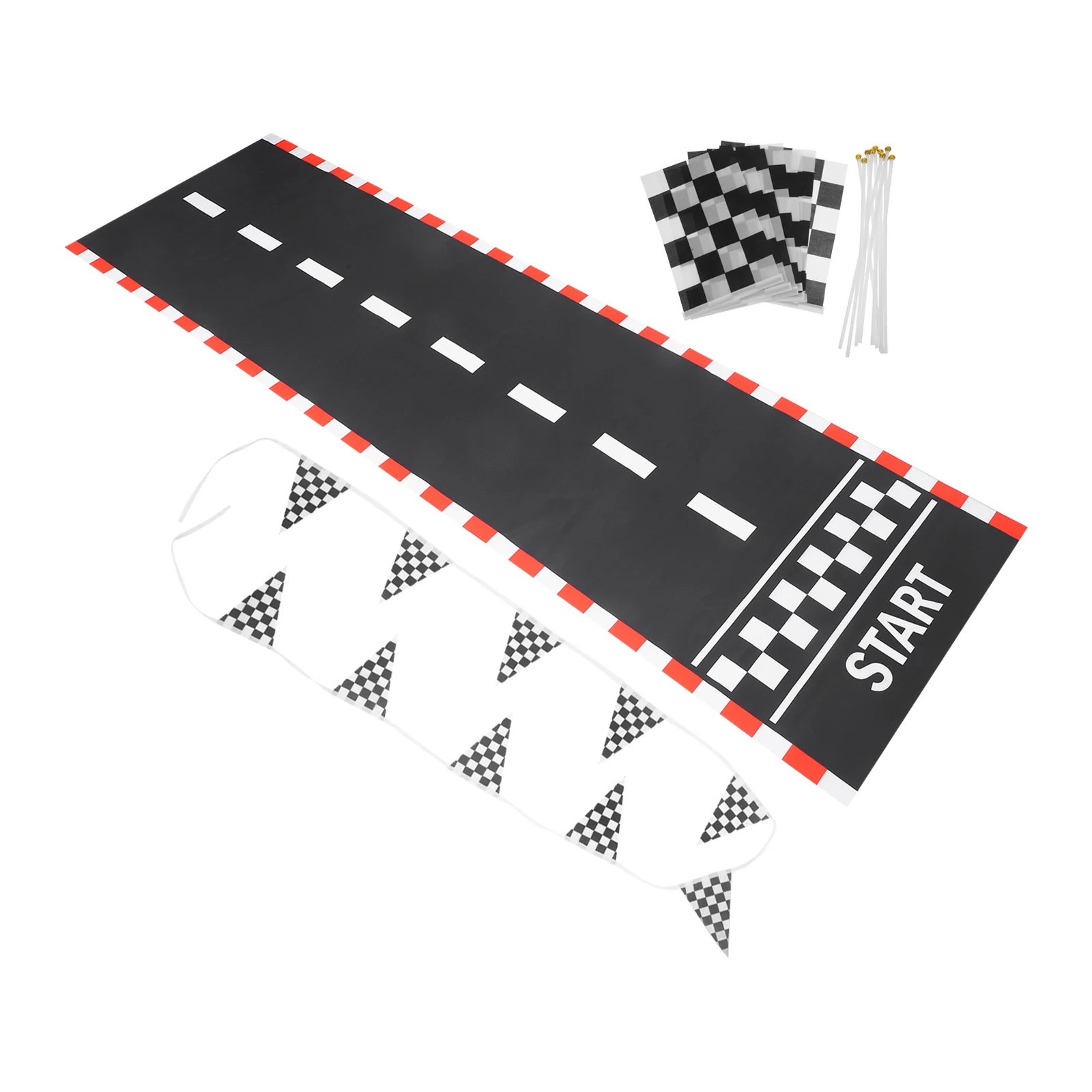 

Checker Flags Race Track Decorations Cars Themed Party Supplies Birthday Banner Bedroom Decor Checkered Home Polyester Hanging