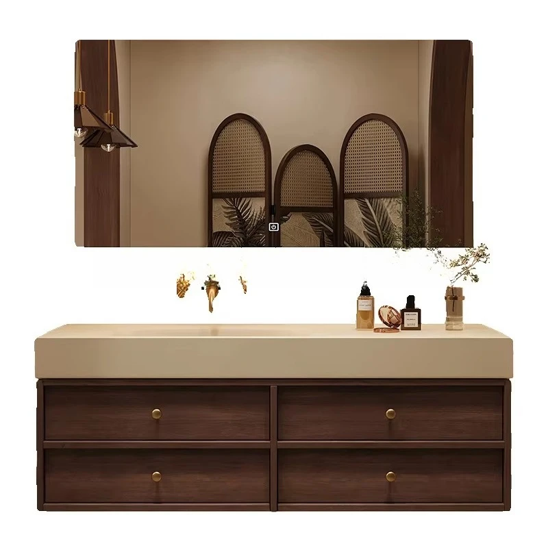 X-29  Sintered Stone Hot-bent Basin Bathroom Vanity Set - Bathroom Sink & Washbasin