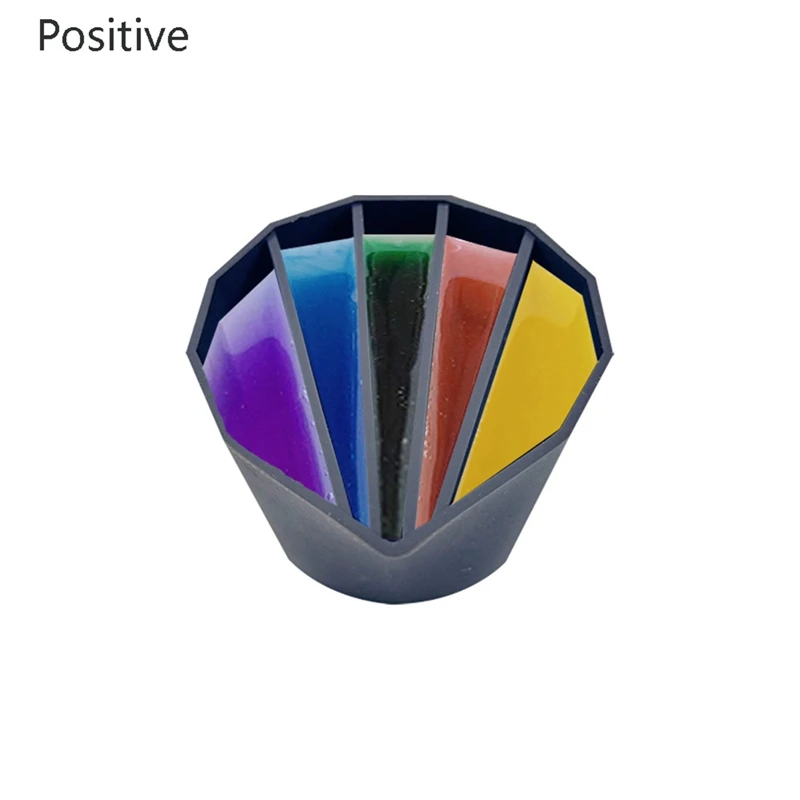 4Pcs Silicone Split Cups Distributing Cup Color Mixing Cup For Dispensing Handmade Crafts,Blue