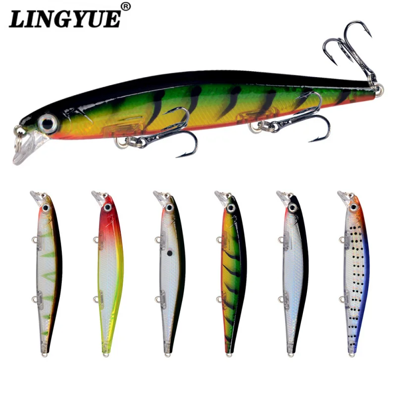 

Набор из 6 тонущих приманок-минноу 11 см, 13,7 г, для дальнего заброса в пресной воде, приманка для морской рыбалки, реалистичная жесткая приманка, искусственная приманка.