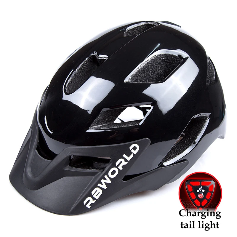 

Mountain Bikes USB Charging TailLights Men Women Bike Hard Hats Protective Gear Bicycle Equipment Hard Hats Road Cycling Helmets