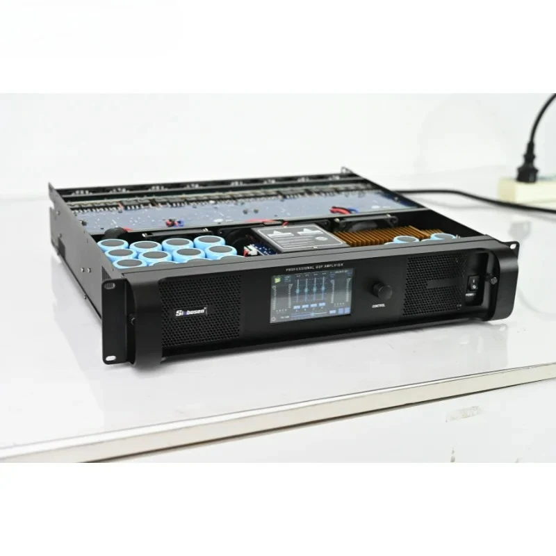 DSP Software Pro Усилитель мощности звука 4 Ом 2100 Вт Профессиональный Dj-динамик Модуль усилителя мощности DSP