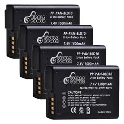 4xDMW-BLD10 DMWBLD10 BLD10PP Li-ion pil + Panasonic için araç şarj DMW BLD10E DMC GF2GK GF2 G3 GX1 DMC-GF2 kameralar