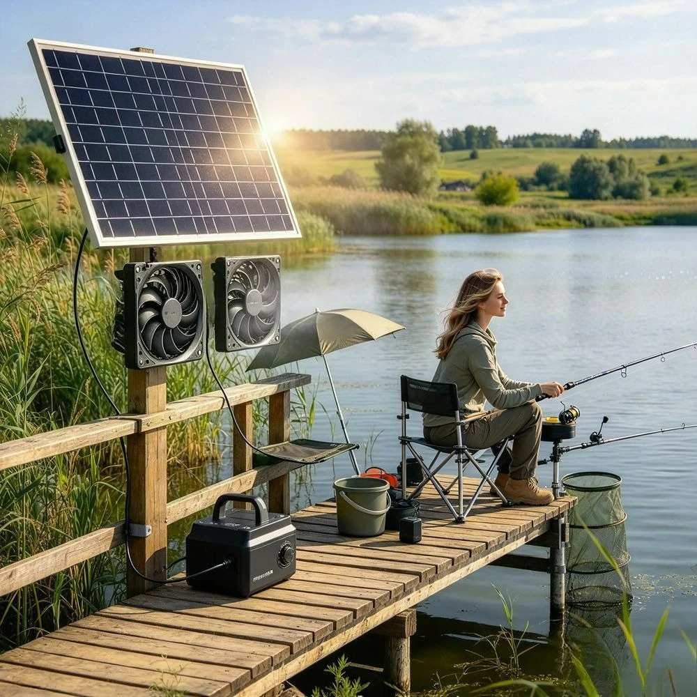 10W 15W Solar Cooling Exhaust Fan Kit Dual Powered Fans Weatherproof Ventilation for Greenhouse Chicken Coop Pet House Outdoor