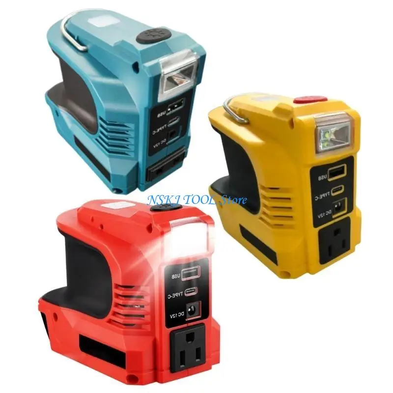 L8RC Reliable 180W Battery Inverter with Multiple Charging port Plastic for 18V Tool