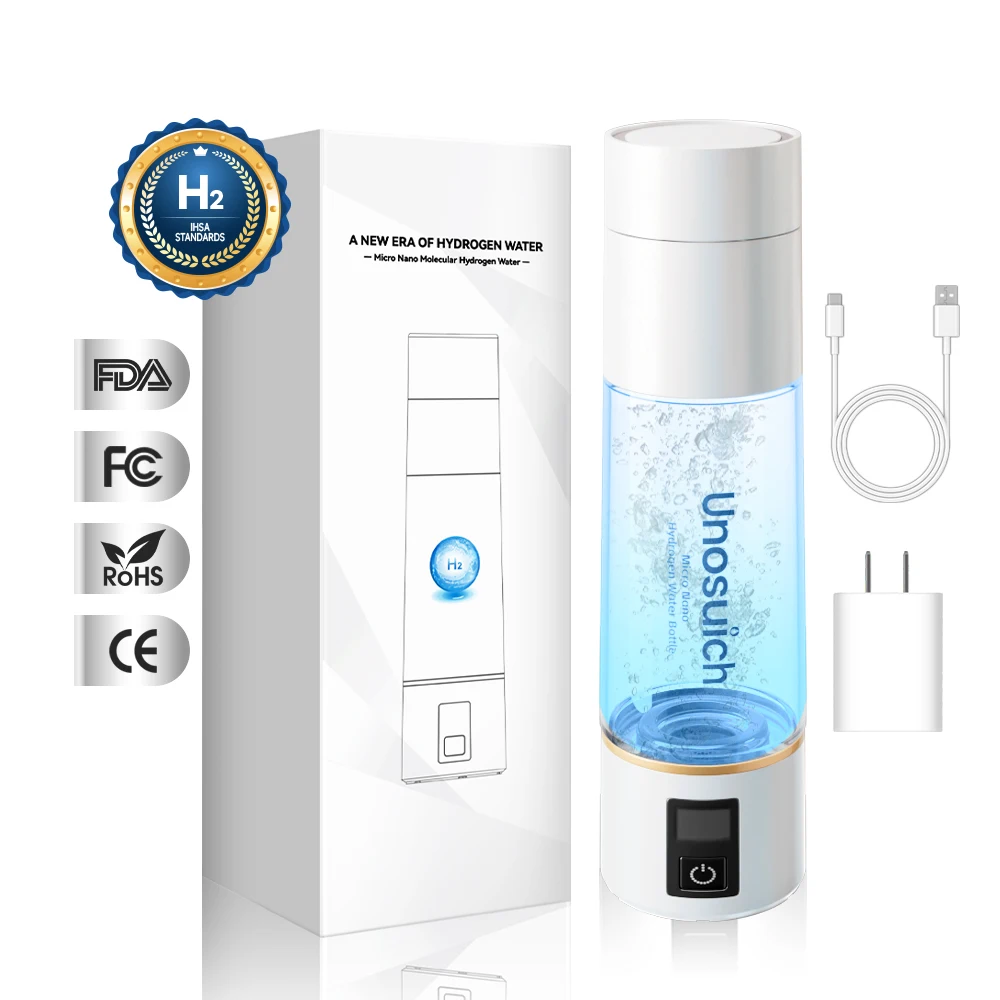 Micro Nano Hydrogen Water Bottle - Hydrogen Rich Water Bottle Generator - Molecular Hydrogen H2 Gas Infused Water Pitcher/Kettle