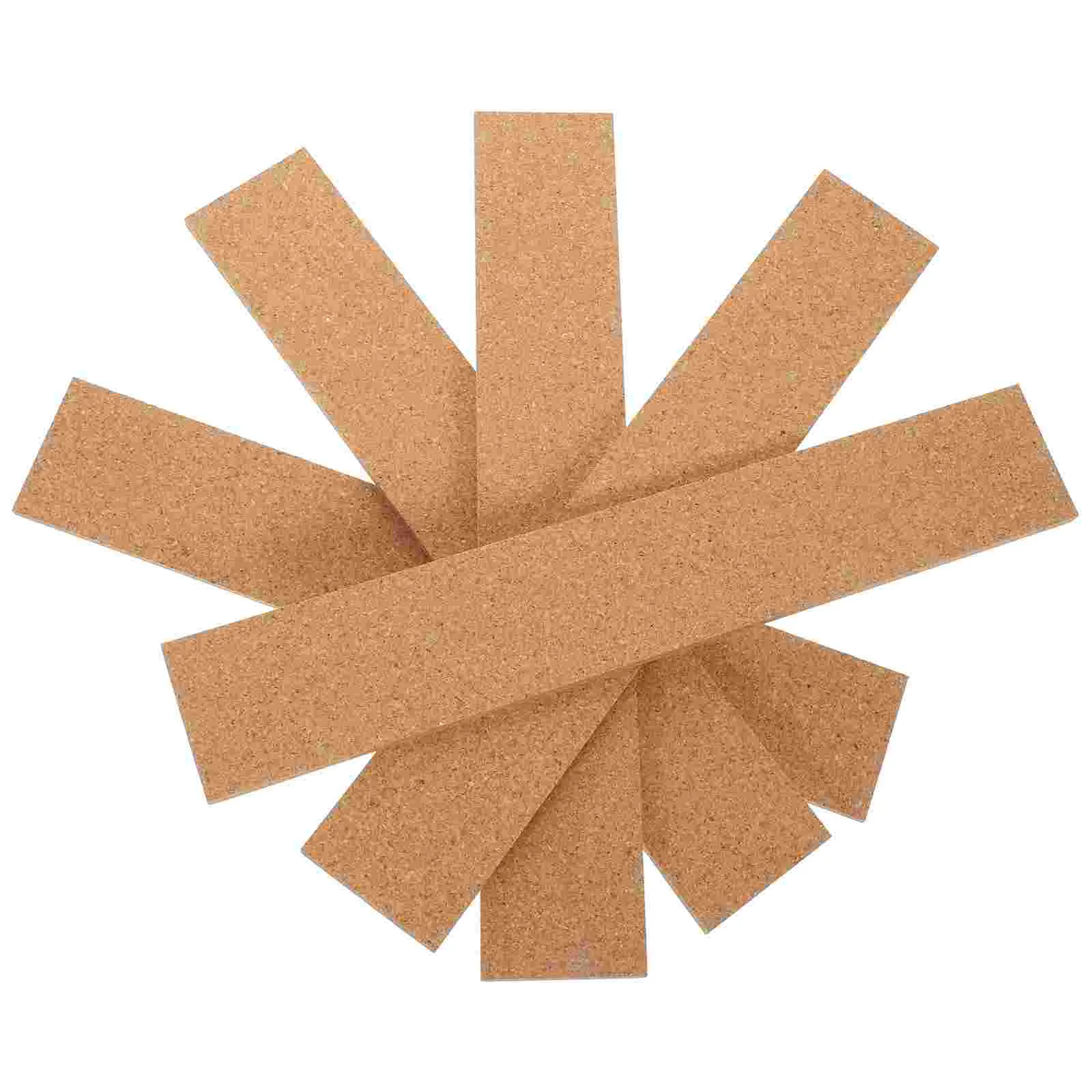 

5Pcs Cork Announcement Board Strips Cork Batten Strips Multi-Use Frameless Memo Board Strips cork board