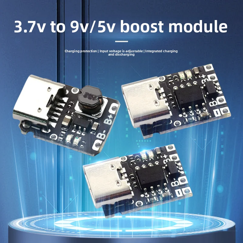 5V USB Type-C 18650 Battery Charger & Booster Module - 3.7V/4.2V Li-ion Charging Board with Overcharge Protection