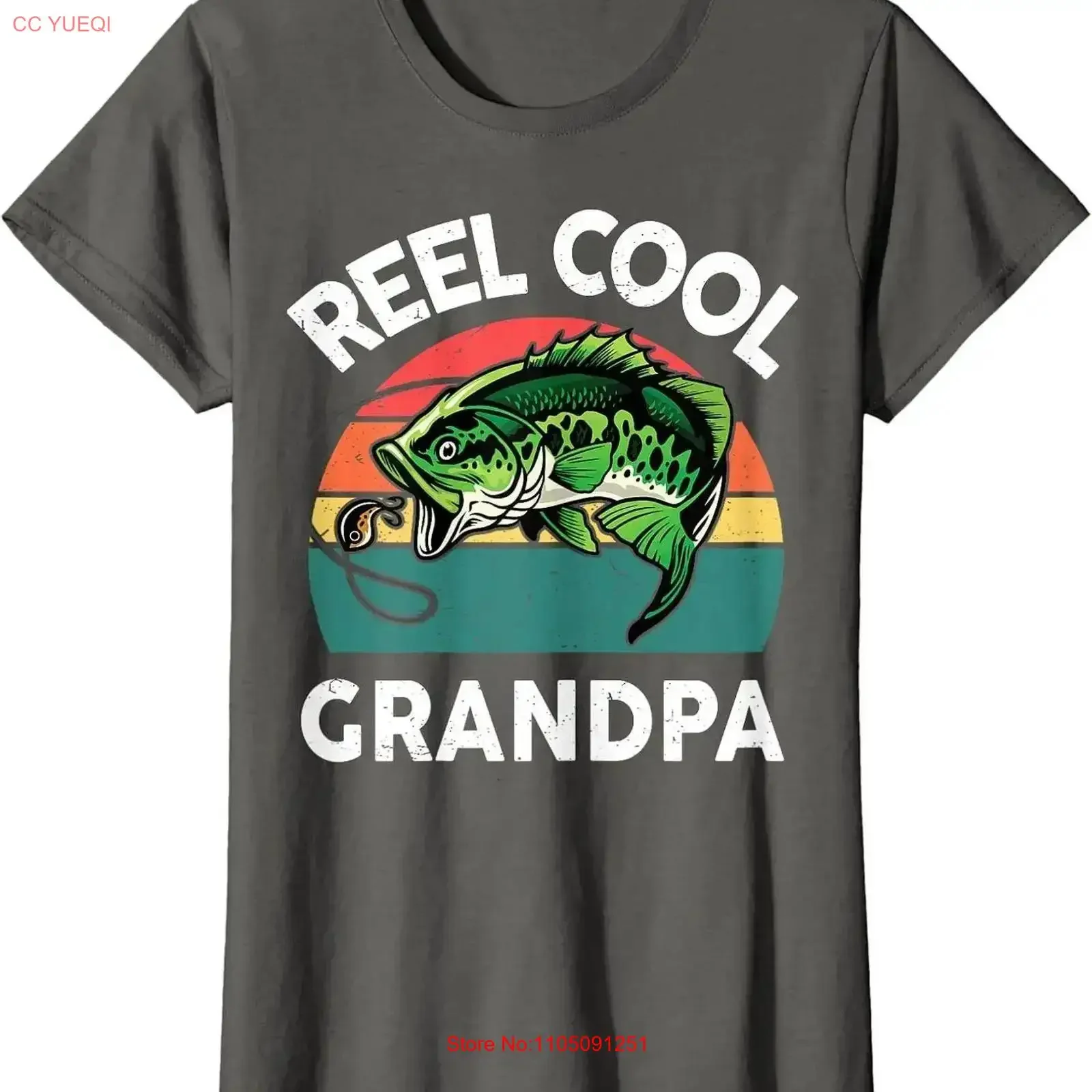 عيد الآباء بكرة كول الجد أبي الصيد السيدات Crewneck تي شيرت خمر غسلها امتدت لينة تنوعا تنفس أنيق
