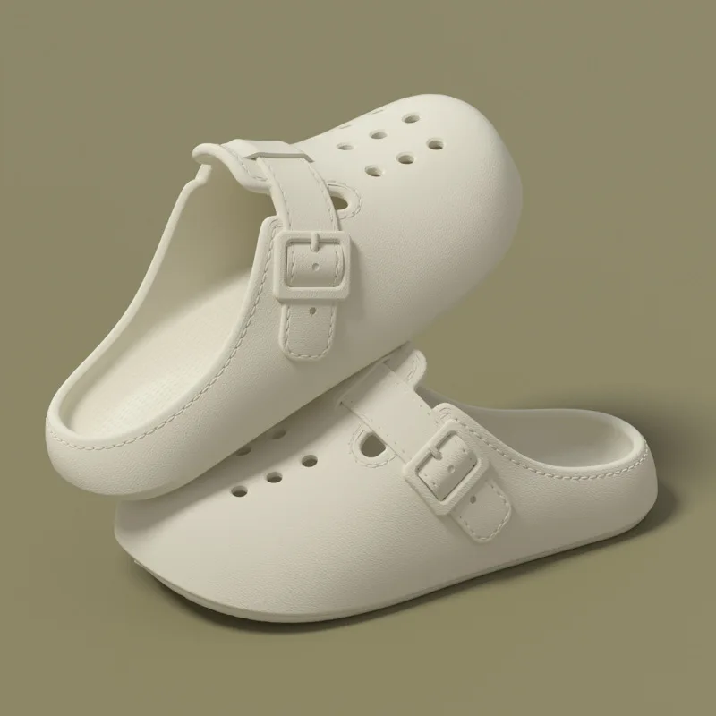

New Fashionable Commuter Solid Color Thick Sole Shoes for Women Casual EVA Anti-slip Beach Indoor and Outdoor Walking Shoes