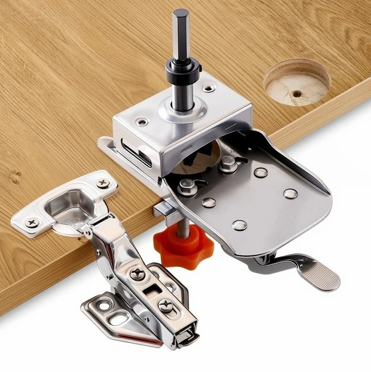 for Door Cabinets DIY Woodworking Tools 35mm Hinge Boring Jig Kit Woodworking Hole Drilling Guide Locator