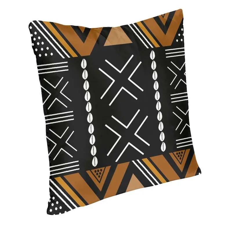 Fodere per cuscini in tessuto di fango africano Bogolan Design Decor Home Tribal Geometric Art fodera per cuscino nordico federa quadrata