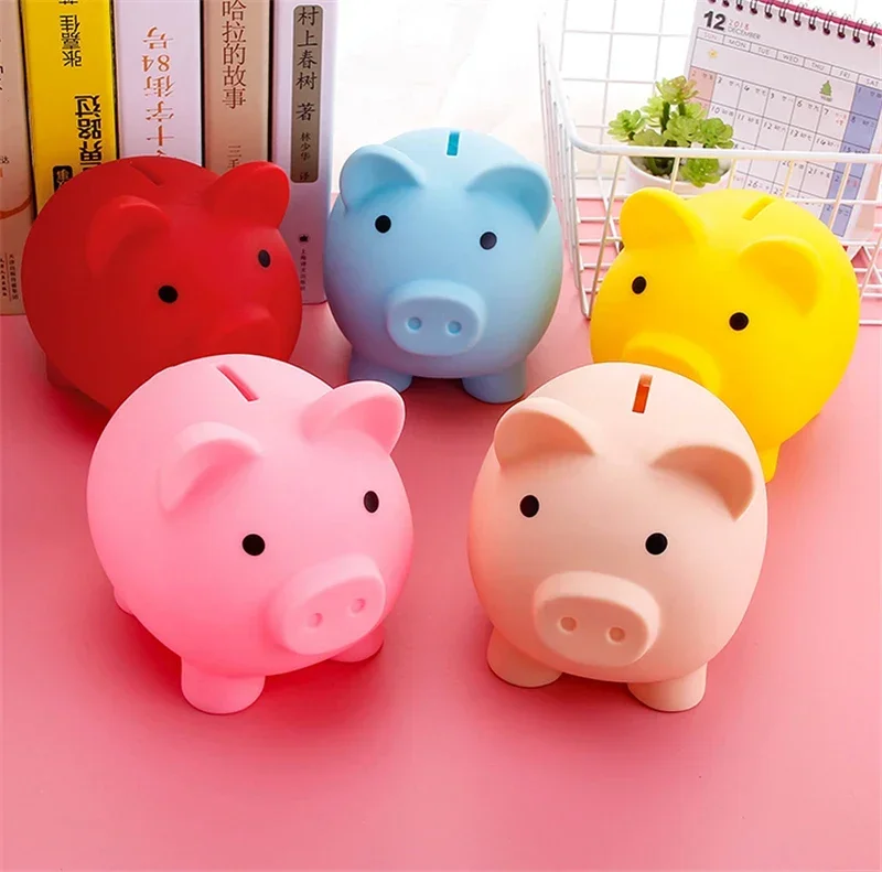 Cartoon Pig Shaped Money Boxes Children Toys Birthday Gift Home Decor Money Saving Piggy Bank Coins Storage Box