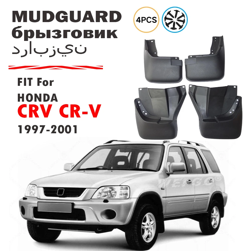 

FOR Honda CRV CR-V 1997 1998 1999 2000 2001 Mudguard Fender Mud Flap Guards Splash Mudflaps Car Accessories Front Rear 4pcs