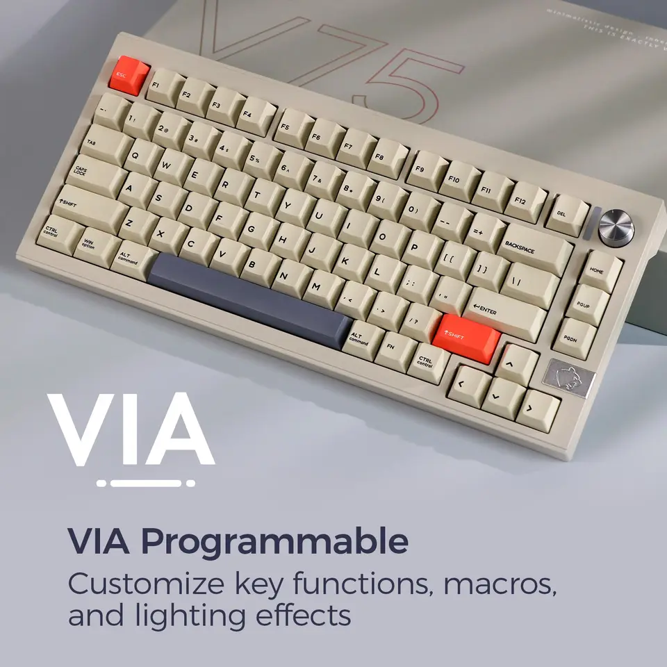 EPOMAKER CIDOO V75 「キーボード」 CIDOO V75 Plus VIA Kit – epomaker