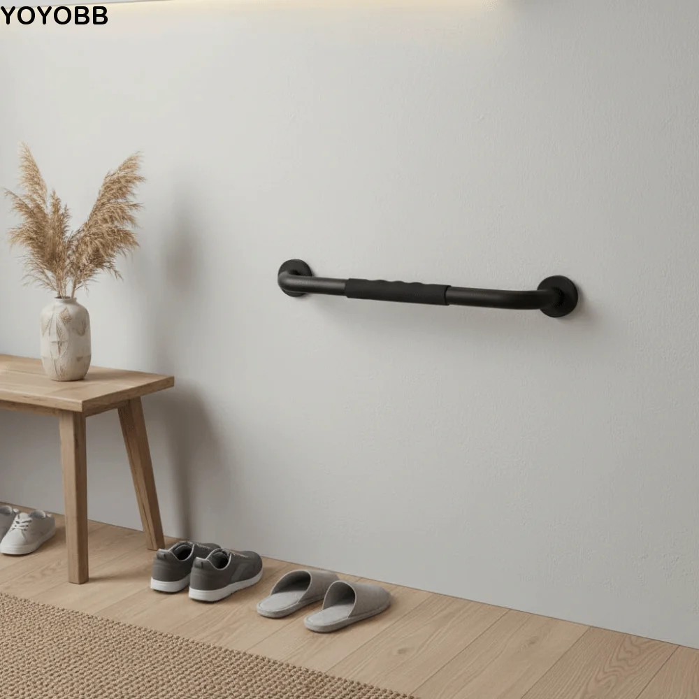 

Stainless Steel Shower Handle Silicone Handrails Anti Slip Bathroom Balance Bars Balance Support Prevent Falls Grab Bar