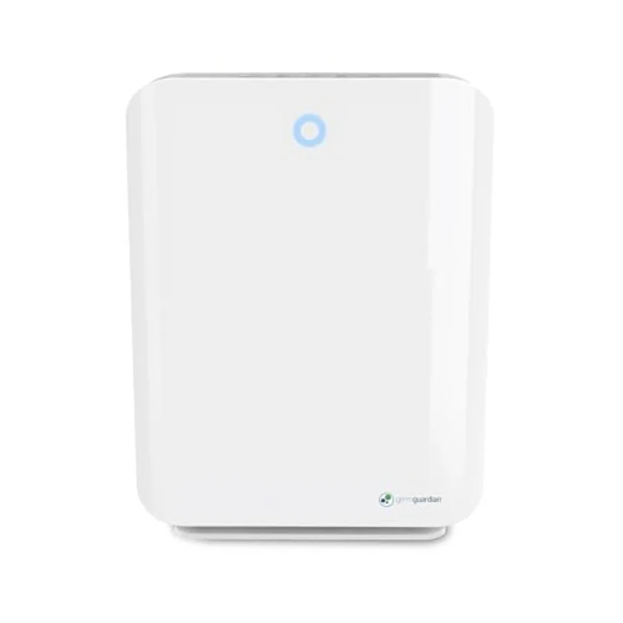 

Очиститель воздуха HEPA для дома, для больших помещений площадью до 1760 кв. футов. С воздушным фильтром HEPA, УФ-С светом, без озона, сертифицированный AC5900WCA, белый цвет.