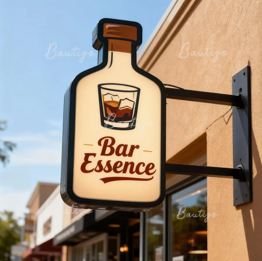 Custom LED Lightbox Sign Illuminated Business Advertising Double-sided Lightbox Signage Double Sided Outdoor Bar Light Box