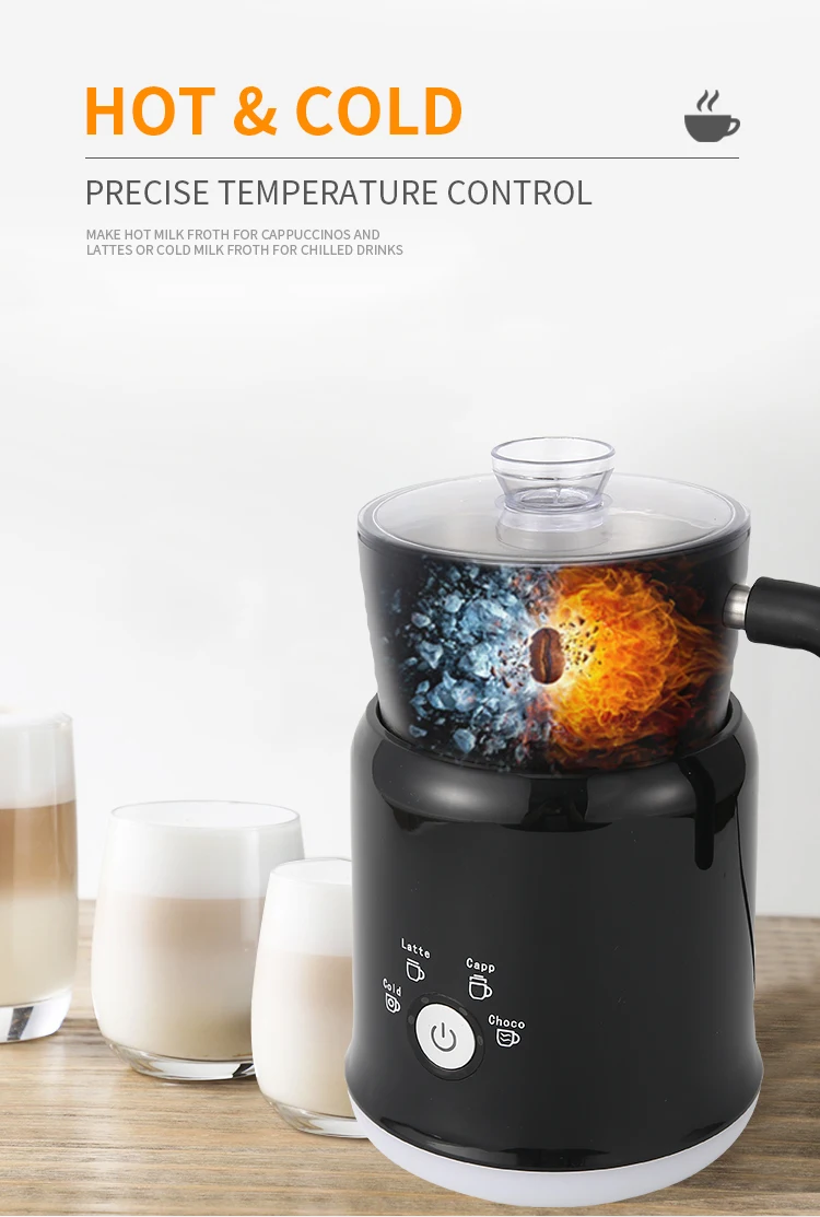 Electric Hot and Cold Automatic Milk Frother  For Making Latte Cappuccino Coffee Frothing Foamer Milk Froth Cooking Appliances