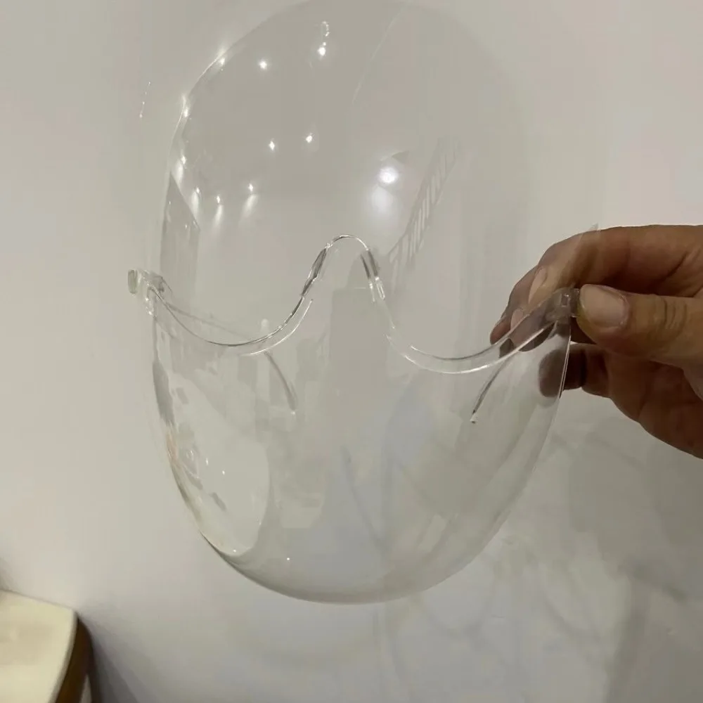 2 pezzi maschera protettiva trasparente a pieno facciale a prova di spruzzi a prova di polvere occhiali protettivi per il viso a prova di nebbia traspirante vedere attraverso gli occhiali
