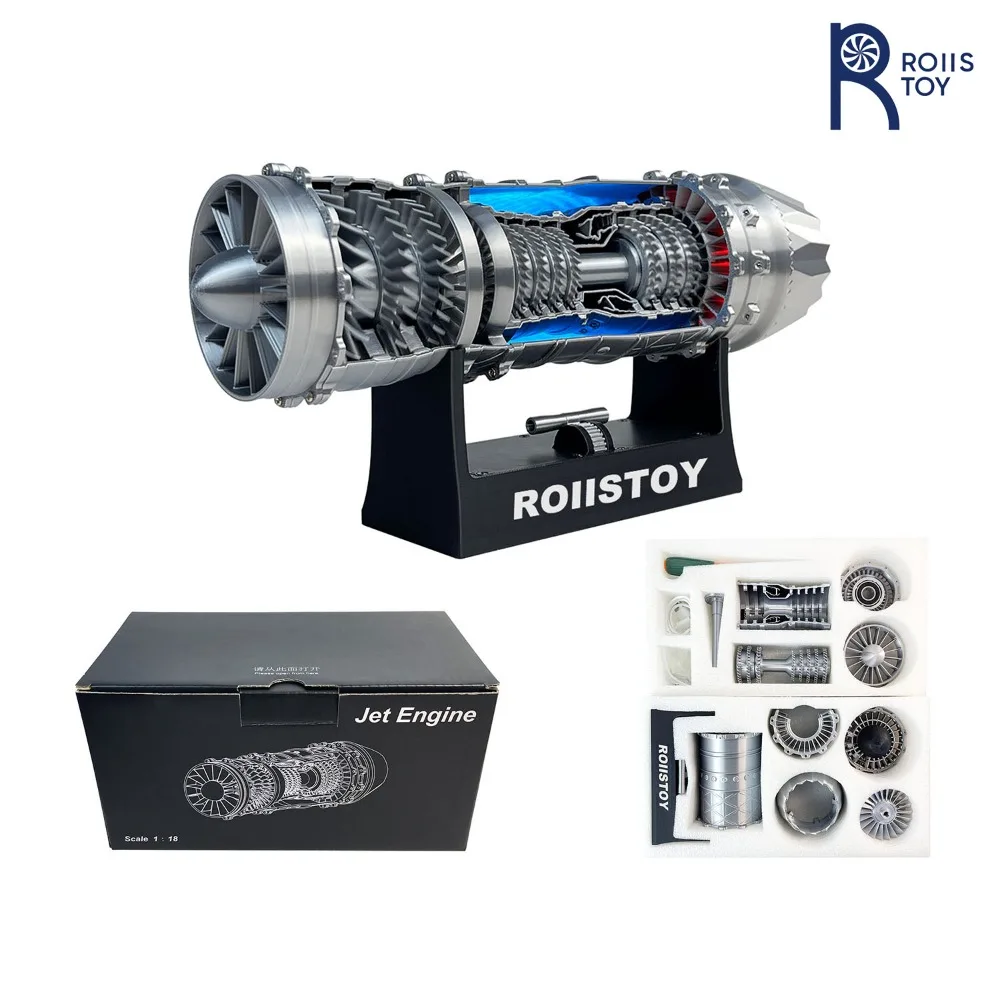 J-35 avião de combate turbina motor montagem modelo aeronave impressão 3d elétrica aore figura ação coleção brinquedo menino presentes