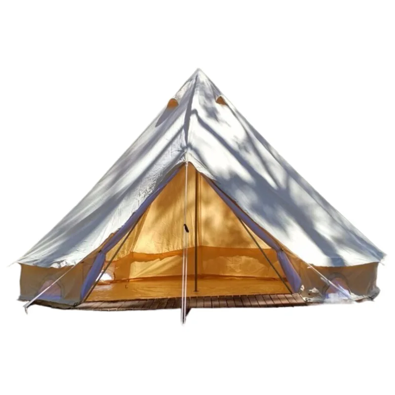 

Tom AutoECO-Friendly 5M Four-season Waterproof Luxury Glamping Durable Cotton Canvas Yurt Camping Bell Tent for Outdoor Activiti
