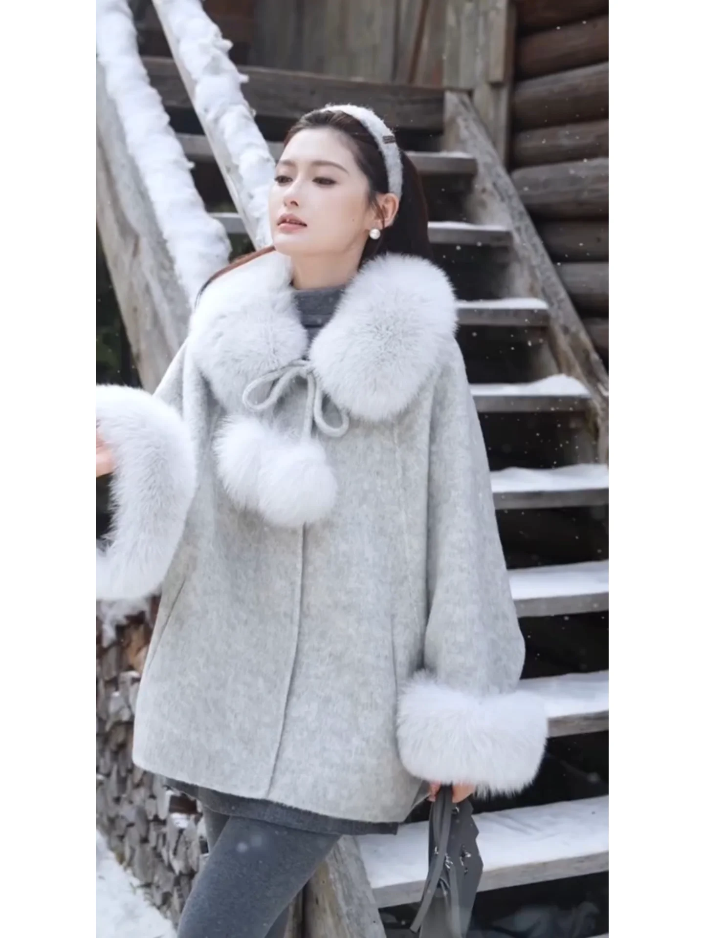 

Пальто из шерсти Sweet Thousand Misses Premium Feel Plu с воротником, свободного кроя, утепленное, осенне-зимнее, в корейском стиле, прямого силуэта