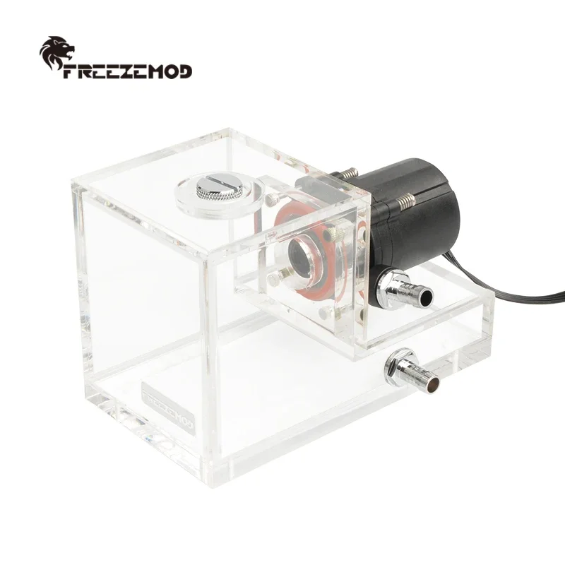 FREEZEMOD Water Cooling ปั๊มถังน้ําแบบบูรณาการ Res 24V กระแสเงินสด 630L/H หัว 4.2 เมตร PWM อุณหภูมิควบคุม