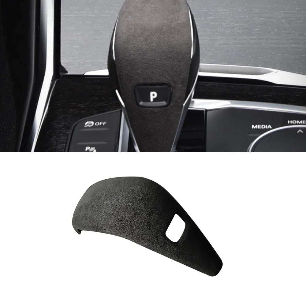 For Bmw 1 3 5 7 Series X1 X2 X3 X4 X5 X6 X7 Car Accessories Genuine Leather Cow Suede Gear Shift Knob Cover Protector Case Decor