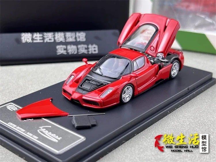 Modèle de voiture King Model 1:64 Enzo, objet rouge moulé sous pression, collection de cadeaux, Stocks en 2024