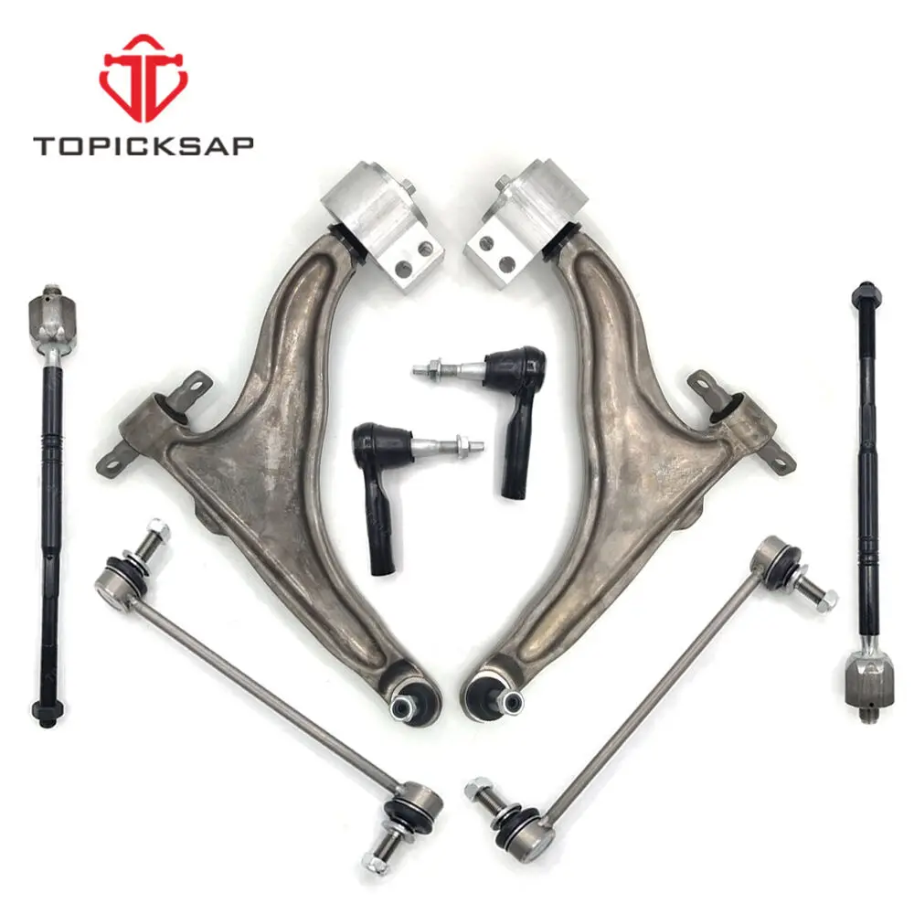 

TOPICKSAP 8pcs Kit Front Control Arm Ball Joint Tie Rod Sway Bar Link L&R for 2010-2016 Cadillac SRX