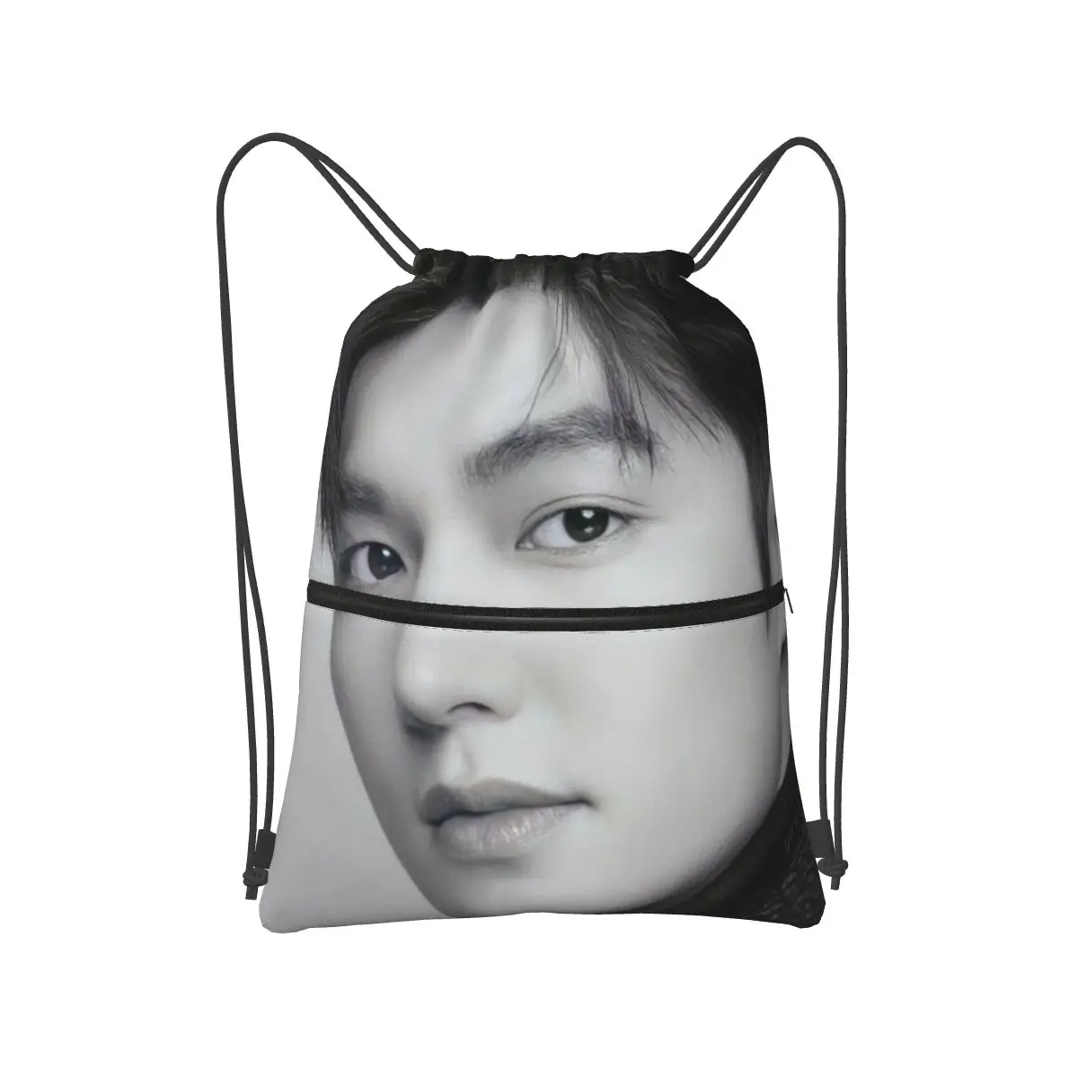 

Kpop Lee Min Ho Backpacks Portable Drawstring Bundle Pocket Shoes Bag Book Bags for Travel School