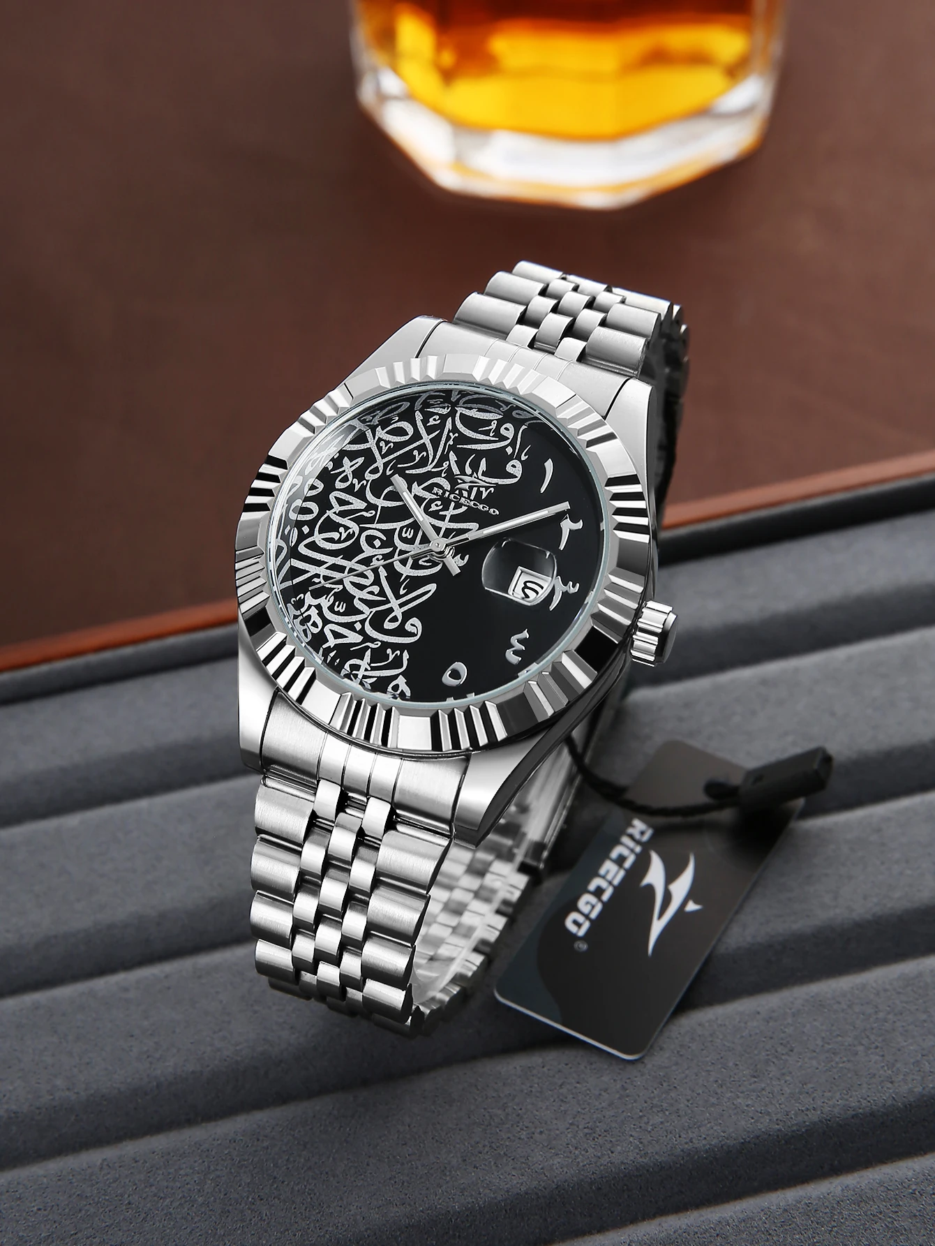 Cartier Watch Santos - Мужские часы с арабскими цифрами и