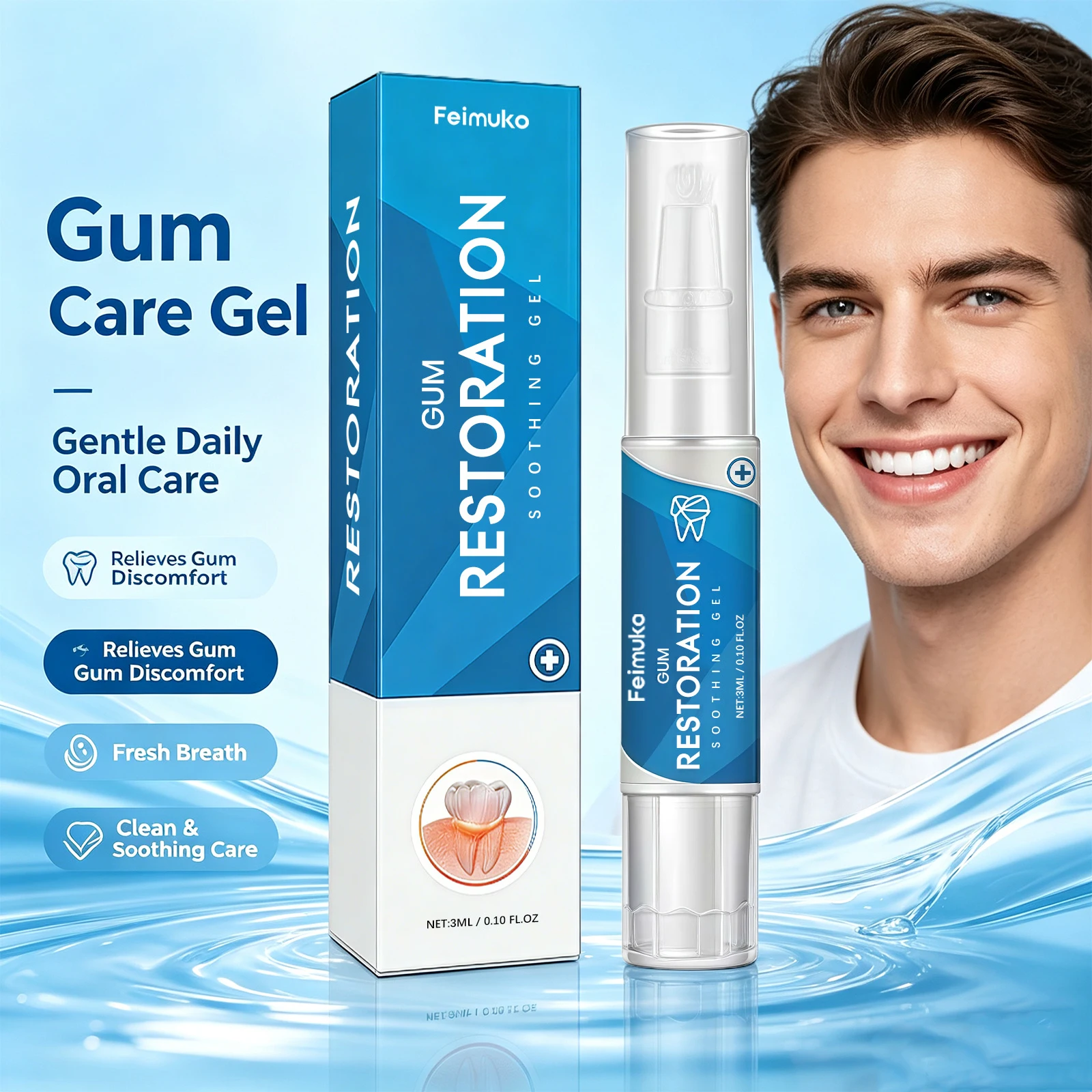 입안을 상쾌하게 해주는 구강 관리 젤, 구강 청결, 치 - Teeth Whitening Xylitol Gum 리뷰 및 가격