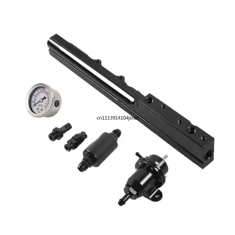 For Modified Fuel Pressure Regulator Fuel Rail Kit With Pressure Gauge Fits B16 B18 B20 Si LS GSR Engine Swap