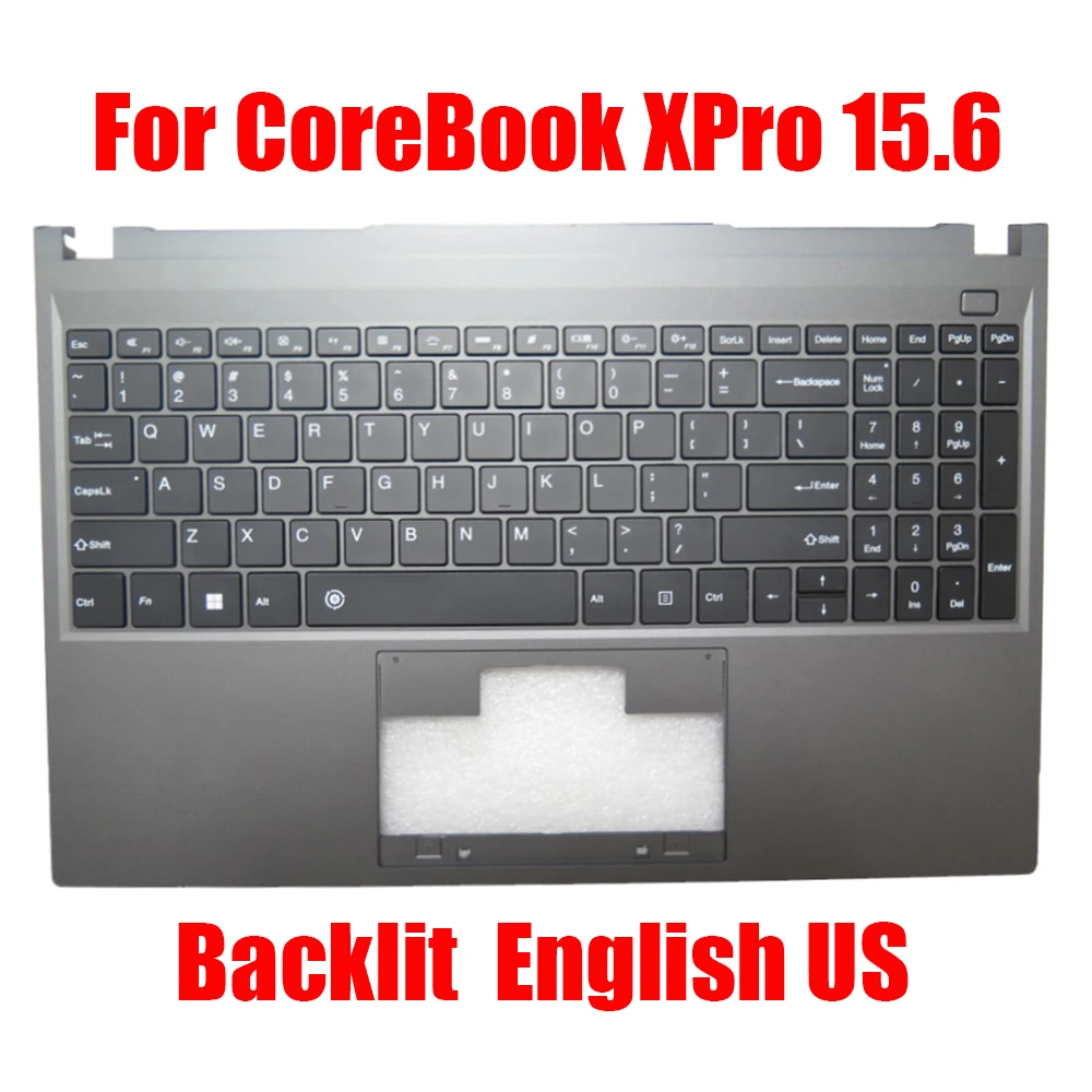 

Laptop Palmrest For Chuwi For CoreBook XPro 15.6 CWI536 CWI530 With Backlit English US Keyboard Black Upper Case New