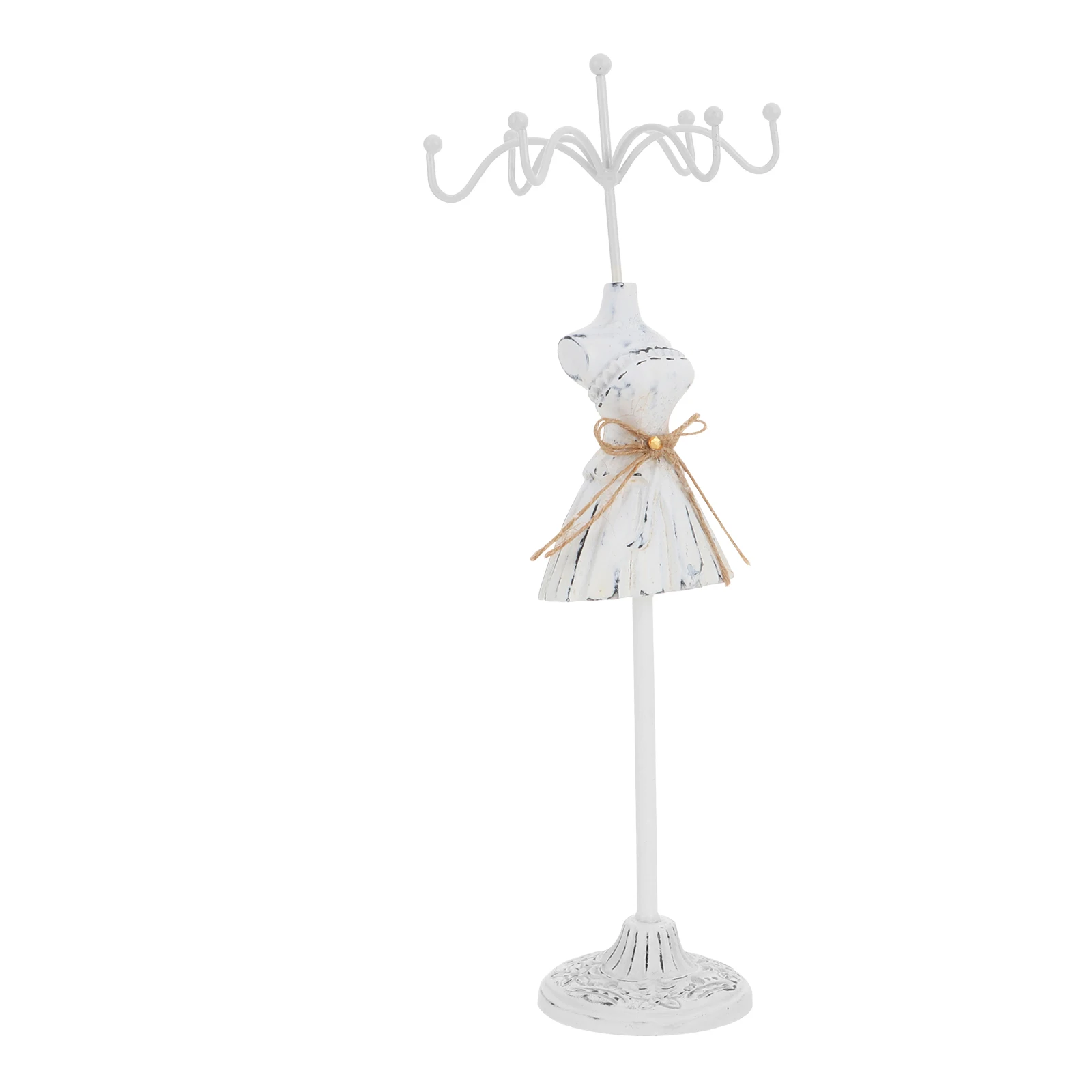 

1pc Vintage Jewelry Display Stand Jewelry Storage Rack Necklace Earring Holder Organizer For Women Girls Gift Decor