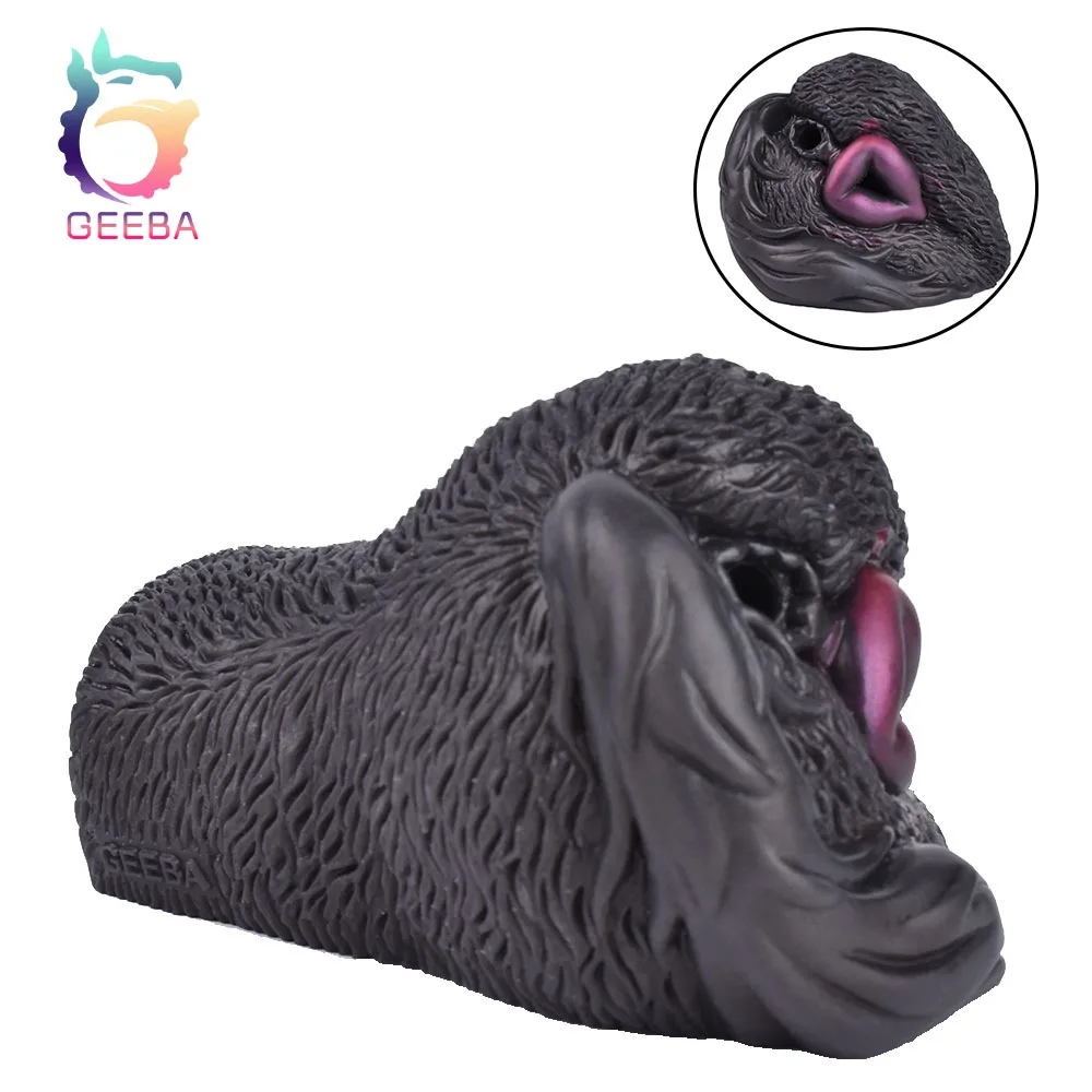 

GEEBA Fantasy Animal Dog Airplane Cup Soft Silicone Male Masturbator Realistic Vaginal Pocket Pussy Ass Inverted Modle Sex Toys