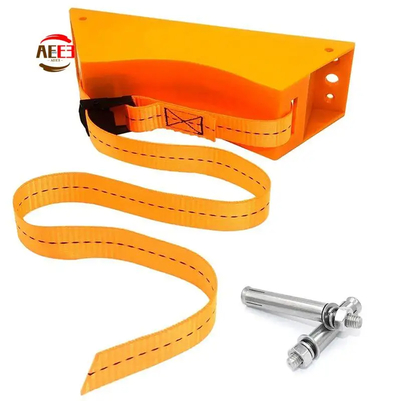 AEE3-2PCS Propane Tank Holder Cylinder Wall Mounted Bracket Gas Cylinder Bracket Durable ABS Gas Cylinder With Screws